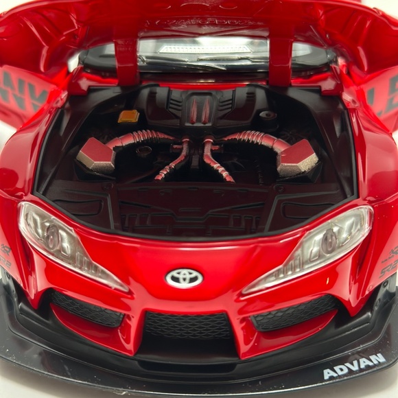 1:22 2022 Toyota Supra GR Liberty Walk With LED Headlight and TAIL LIGHT Diecast - Picture 6 of 10